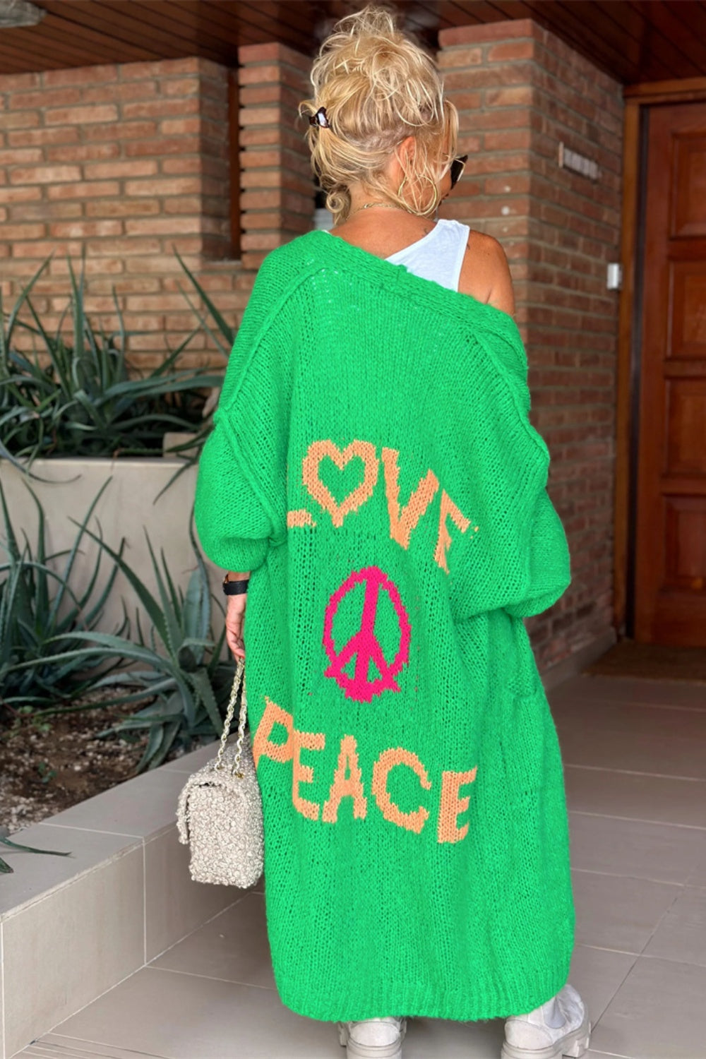 Lovely – Oversized Knitted Long Cardigan