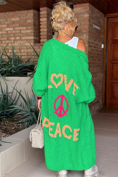 Lovely – Oversized Knitted Long Cardigan