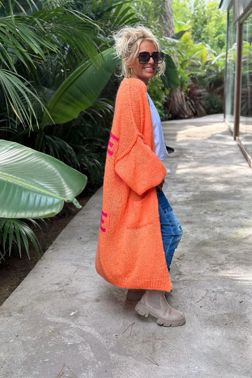 Lovely – Oversized Knitted Long Cardigan