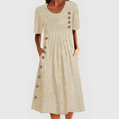 Wanda – Striped Midi Dress