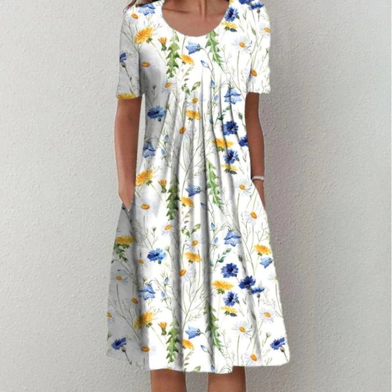 Stella – Stylish Floral Dress with Pockets