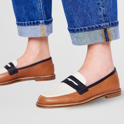 Violet – Leather Penny Loafers