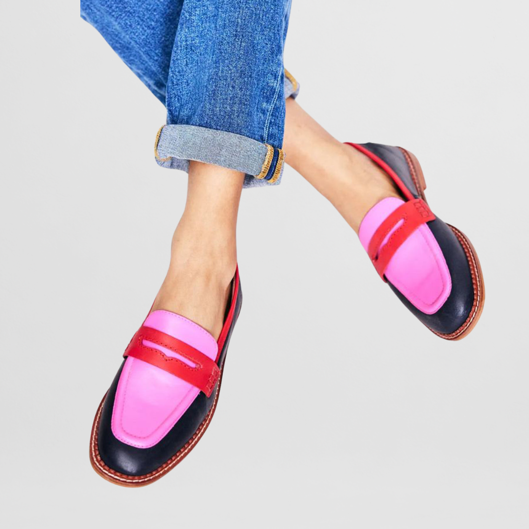 Violet – Leather Penny Loafers