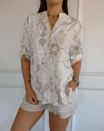 Leah – Floral Print Blouse
