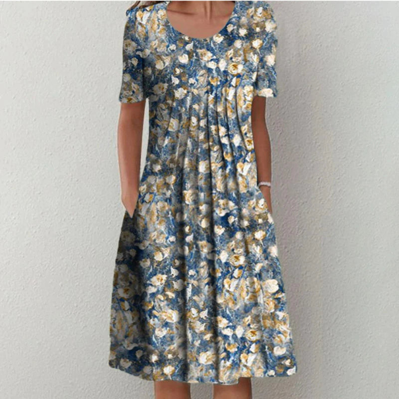Stella – Stylish Floral Dress with Pockets