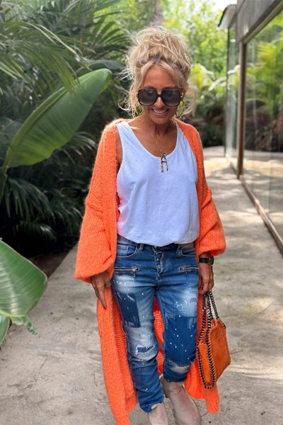 Lovely – Oversized Knitted Long Cardigan