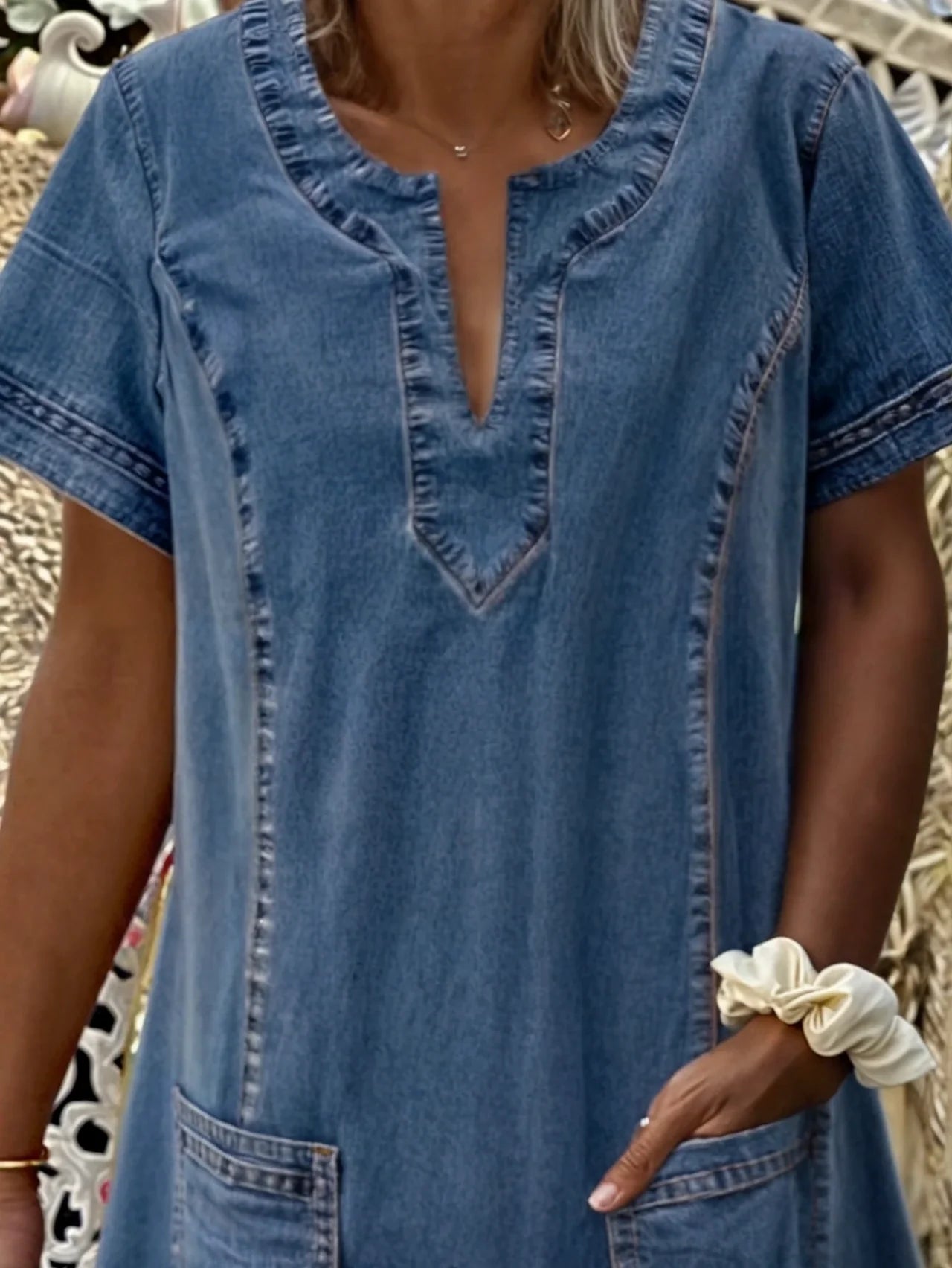 Sofia – Soft Denim Dress