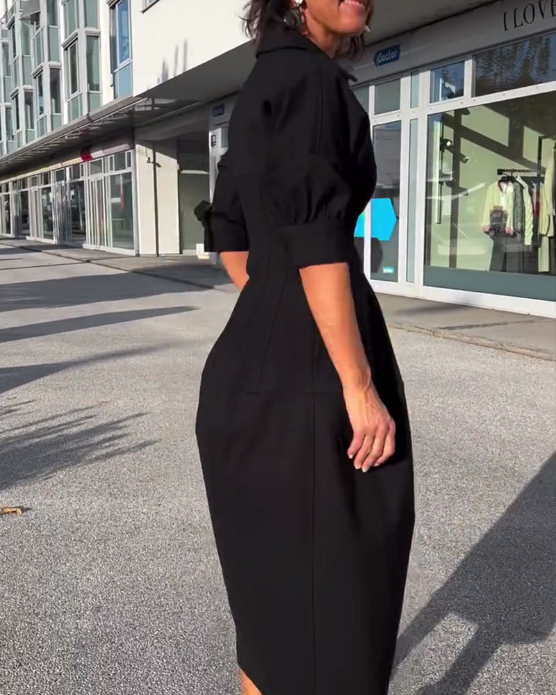 Kate – Relaxed Fit Long Dress with Pockets