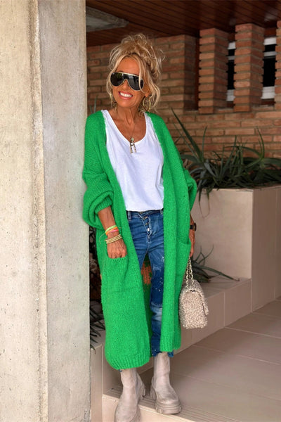 Lovely – Oversized Knitted Long Cardigan
