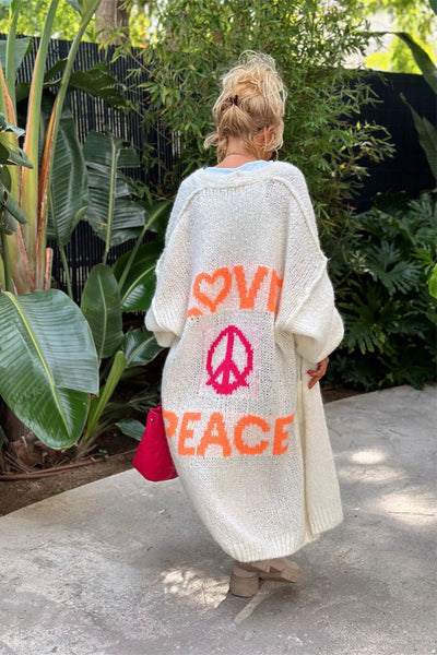 Lovely – Oversized Knitted Long Cardigan