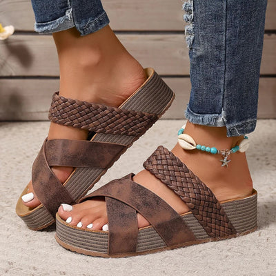 Abigail – Orthopaedic Leather Strap Summer Sandals