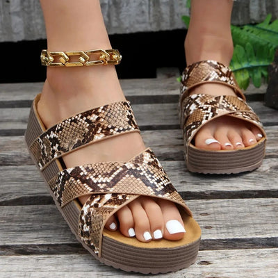 Abigail – Orthopaedic Leather Strap Summer Sandals