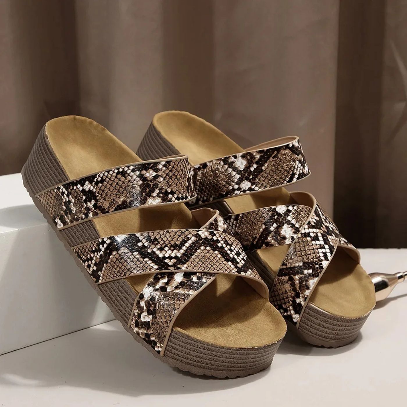 Abigail – Orthopaedic Leather Strap Summer Sandals
