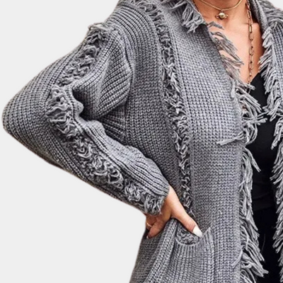 Raquela – Trendy Knitted Long Cardigan