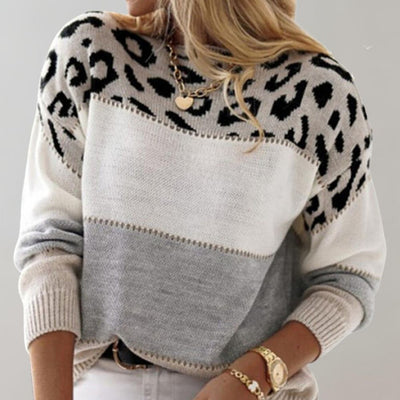 Charlene – Leopard Print Casual Jumper