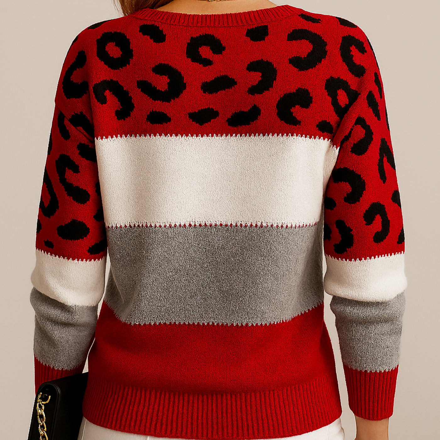 Charlene – Leopard Print Casual Jumper