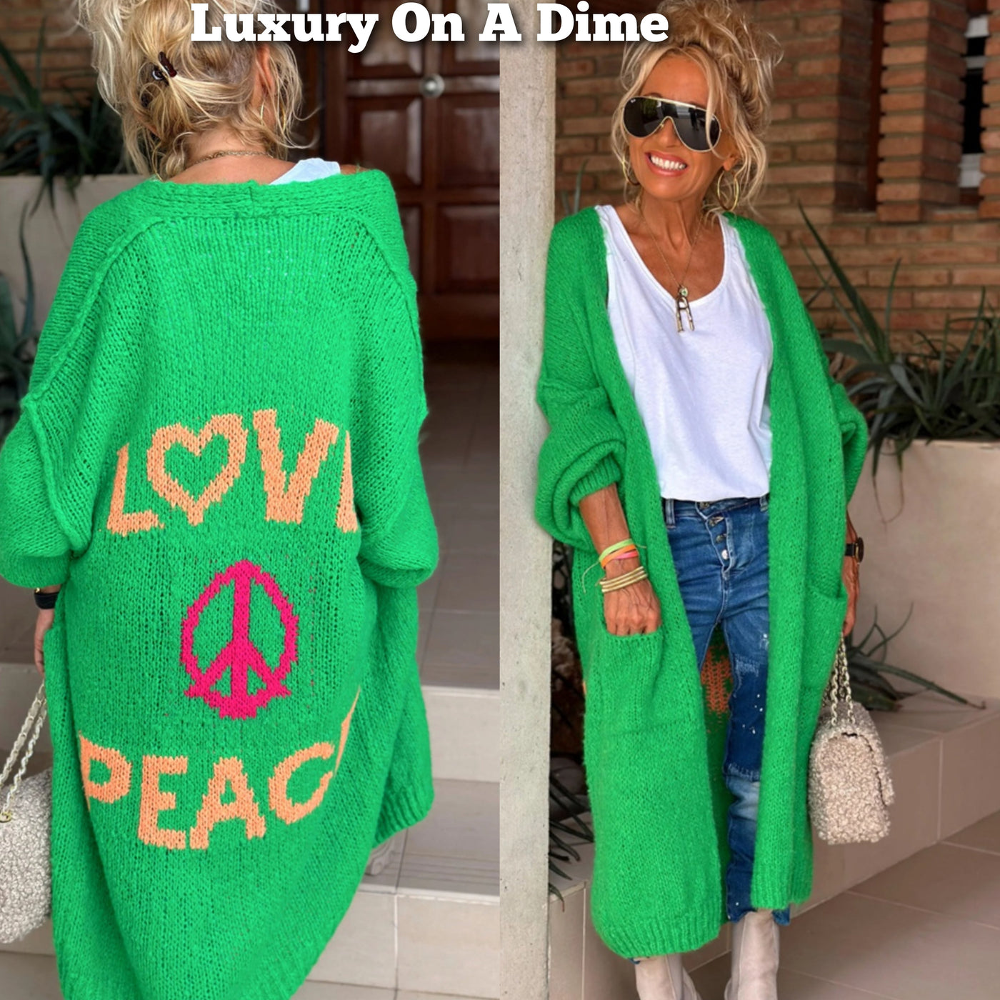 Lovely – Oversized Knitted Long Cardigan