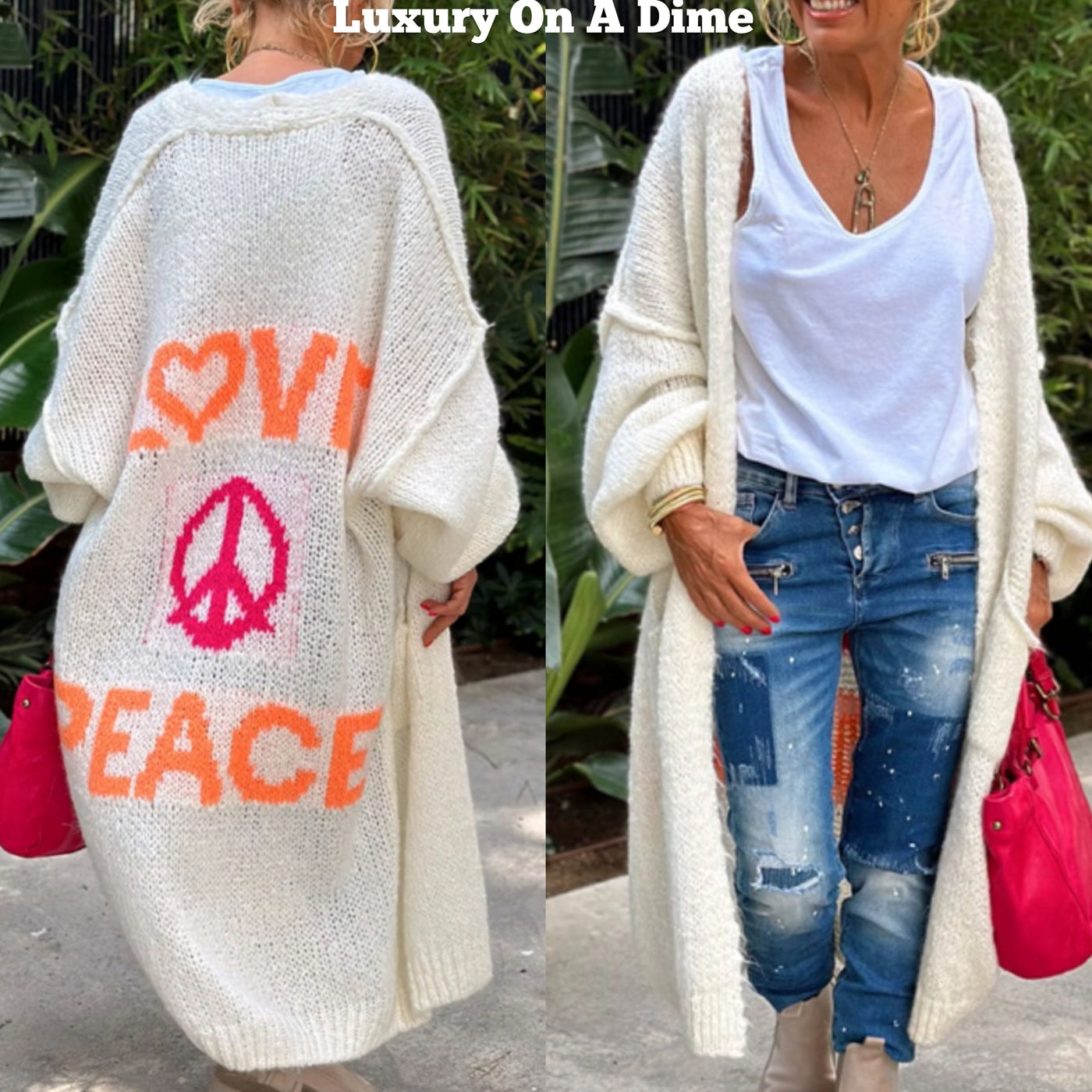 Lovely – Oversized Knitted Long Cardigan