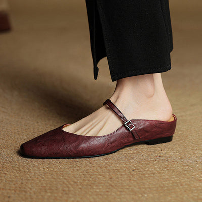 Orella – Leather Mary-Jane Mules