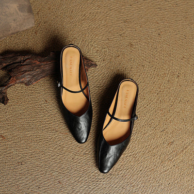 Orella – Leather Mary-Jane Mules
