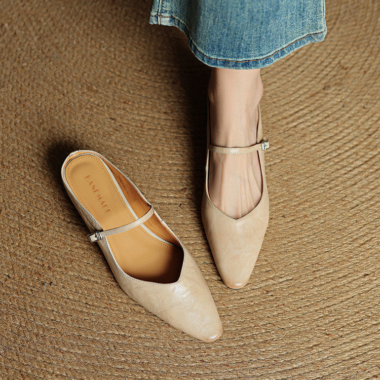 Orella – Leather Mary-Jane Mules