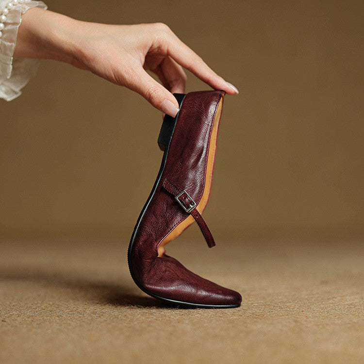 Orella – Leather Mary-Jane Mules