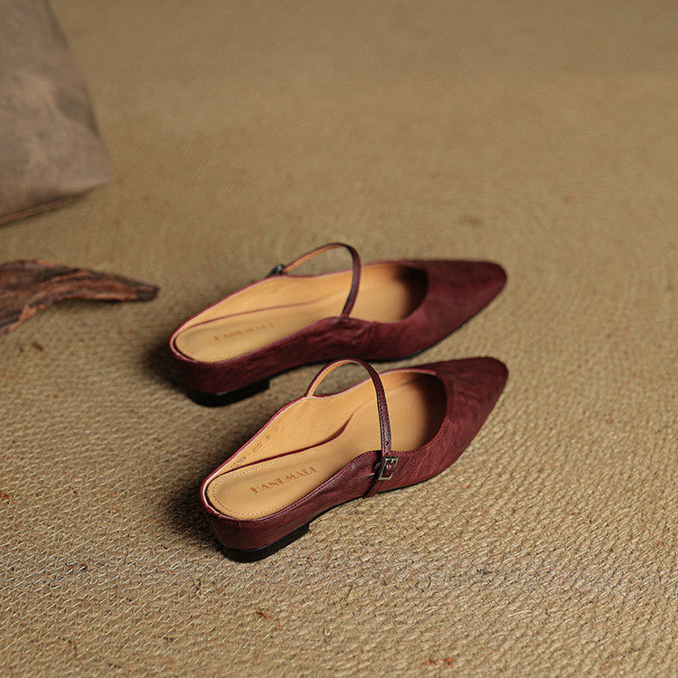 Orella – Leather Mary-Jane Mules