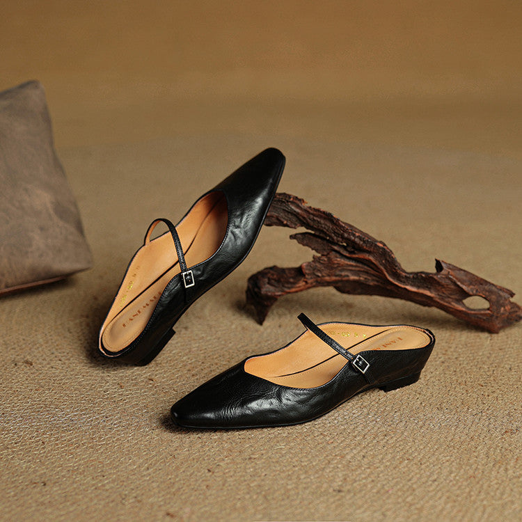 Orella – Leather Mary-Jane Mules