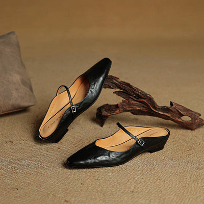 Orella – Leather Mary-Jane Mules