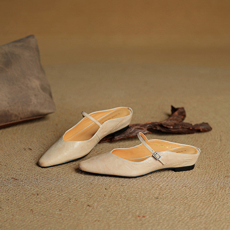 Orella – Leather Mary-Jane Mules