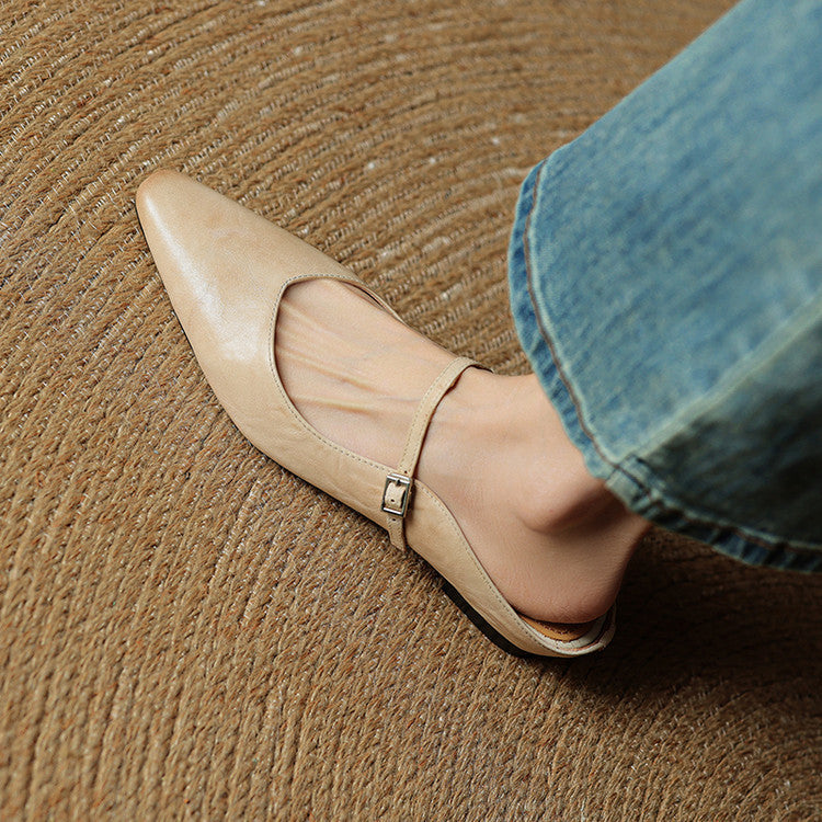 Orella – Leather Mary-Jane Mules