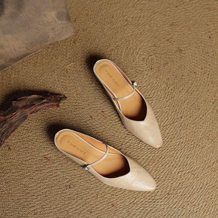 Orella – Leather Mary-Jane Mules