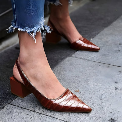 Lynn – Comfortable Leather Wide-Fit Heels