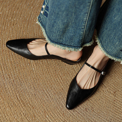 Orella – Leather Mary-Jane Mules