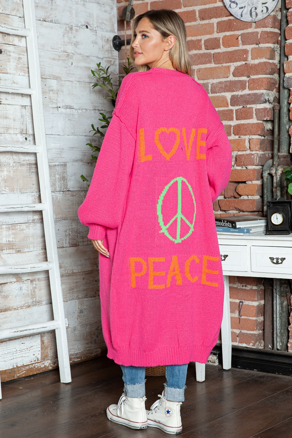 Lovely – Oversized Knitted Long Cardigan