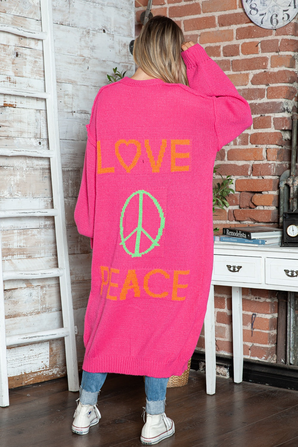 Lovely – Oversized Knitted Long Cardigan