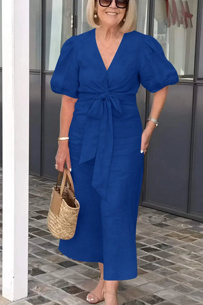 Harper – Elegant V-Neck Dress