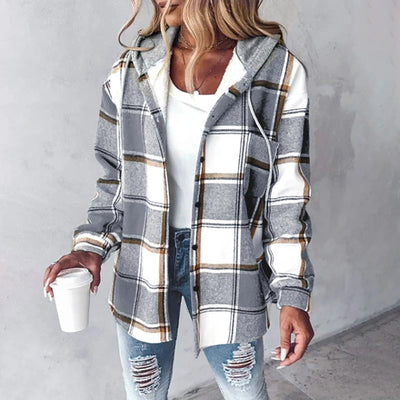 Raven – Checked Hooded Jacket