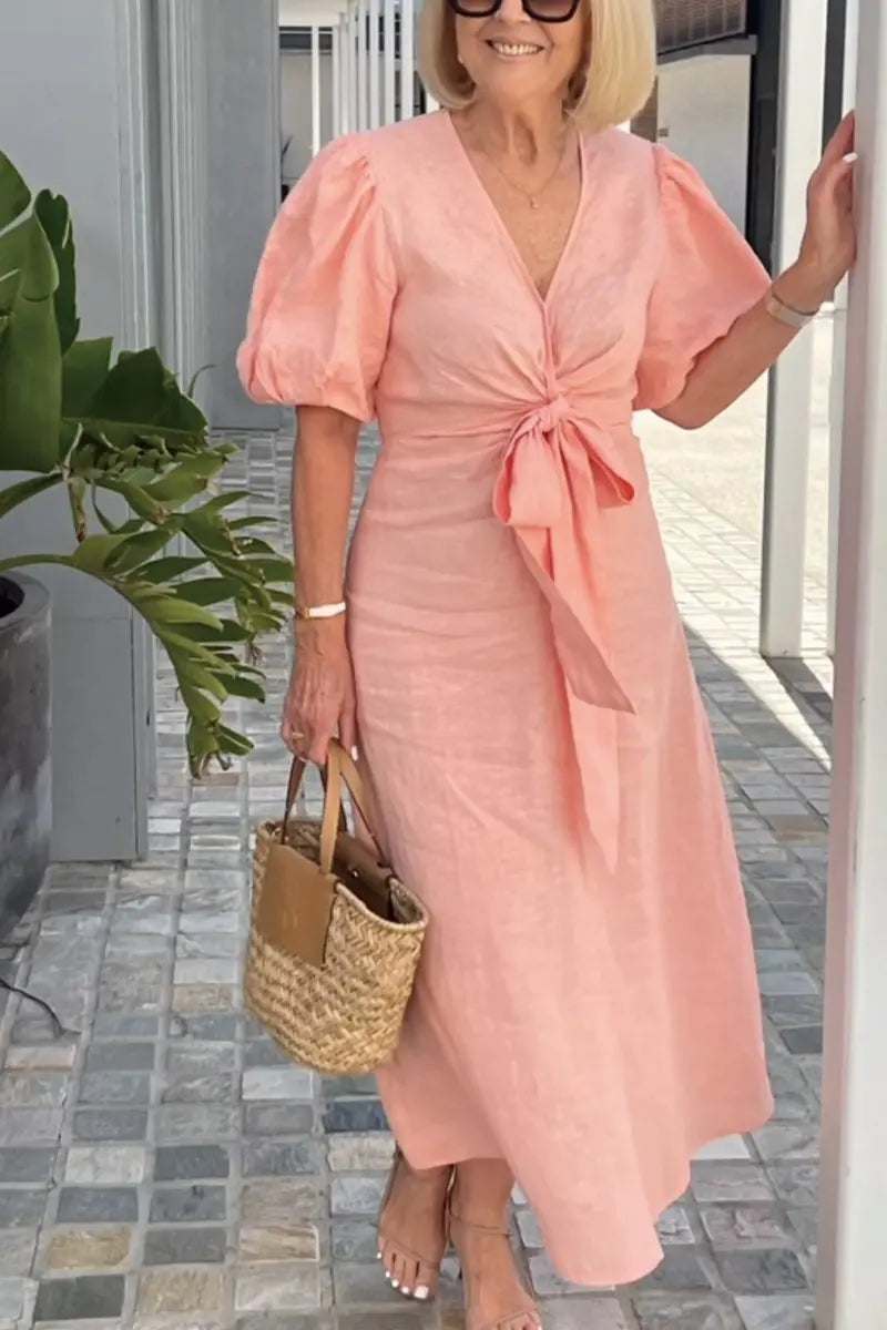 Harper – Elegant V-Neck Dress