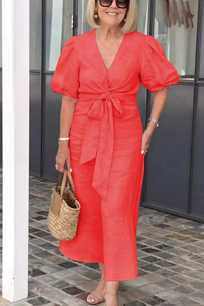 Harper – Elegant V-Neck Dress