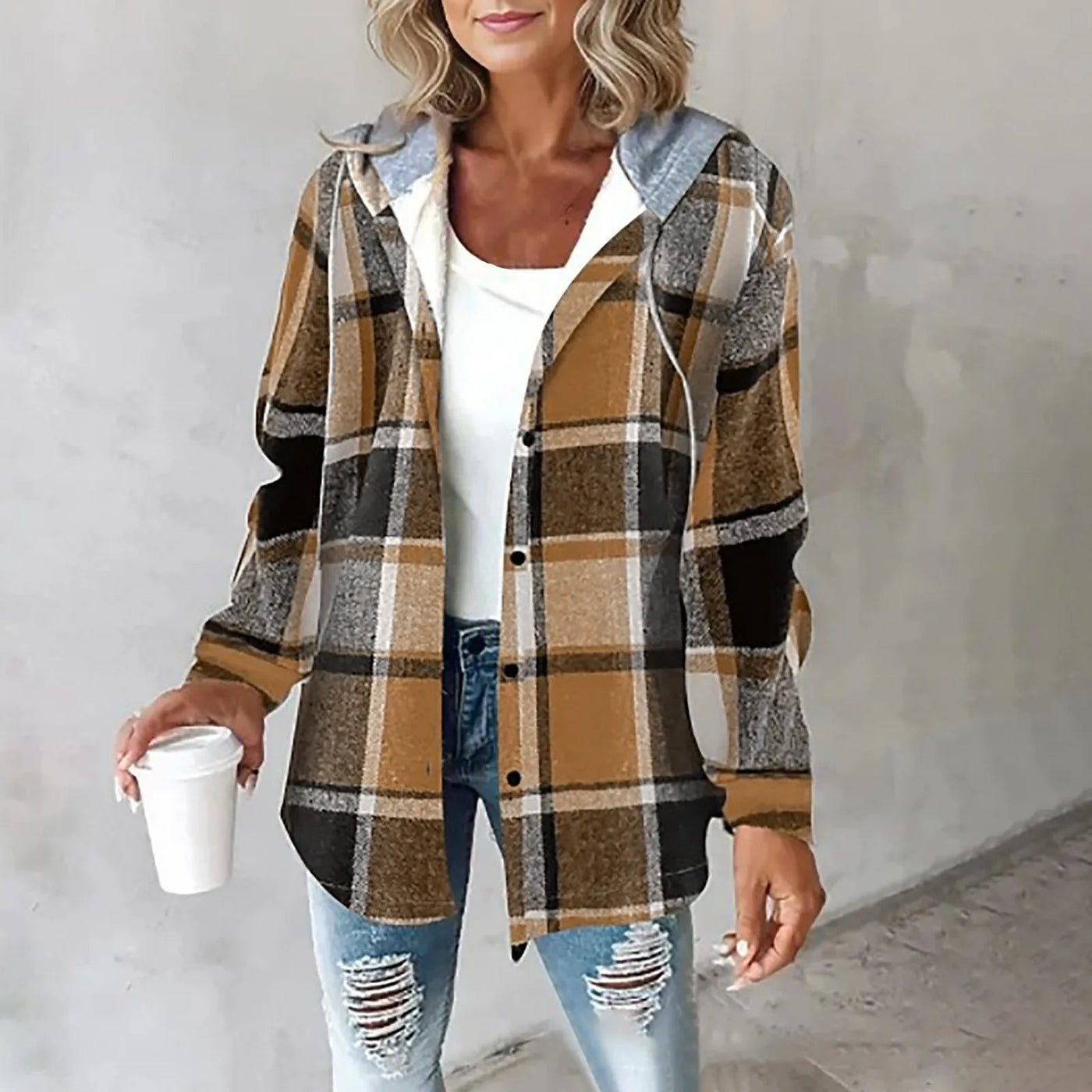 Raven – Checked Hooded Jacket