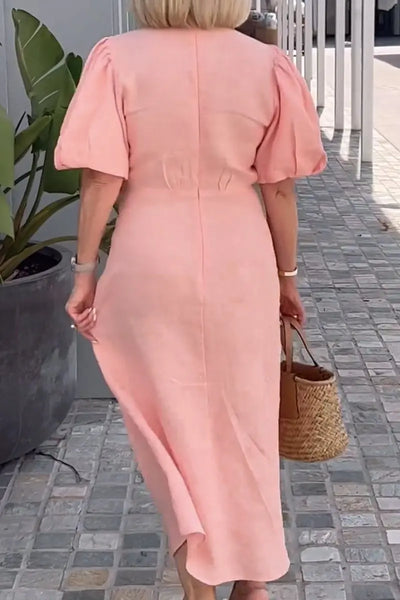 Harper – Elegant V-Neck Dress