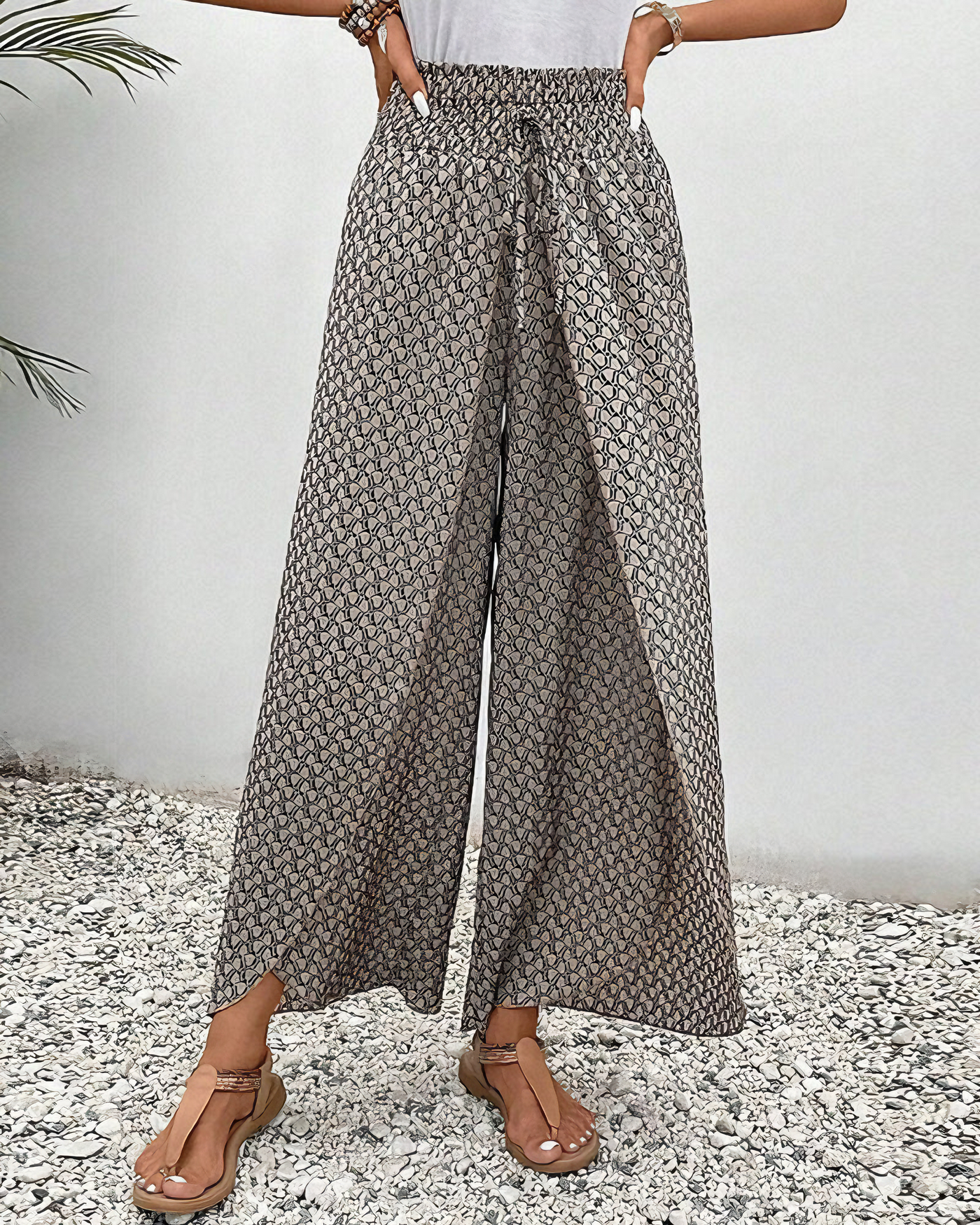 Mint – Relaxed Wide-Leg Trousers
