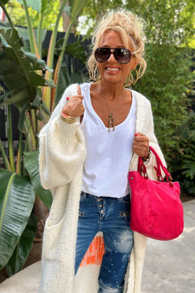 Lovely – Oversized Knitted Long Cardigan
