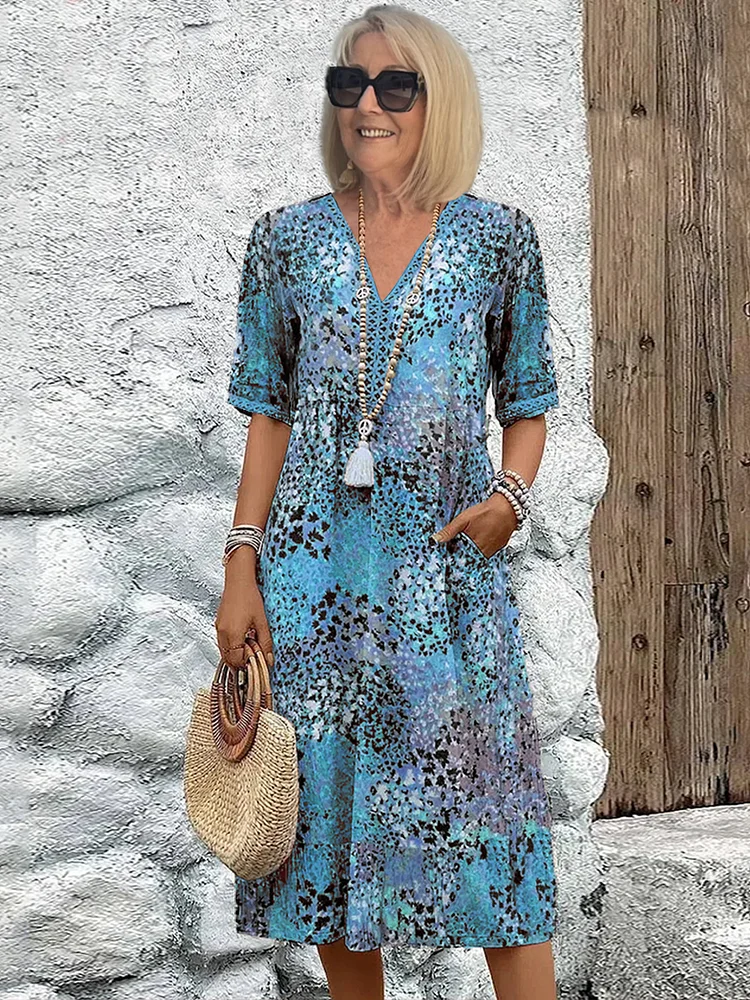 Samantha – Elegant Floral Midi Dress