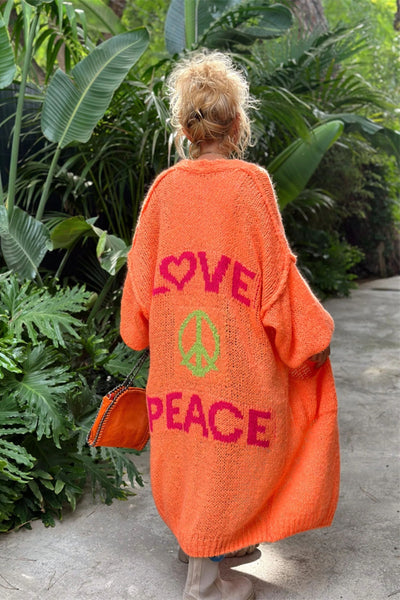 Lovely – Oversized Knitted Long Cardigan