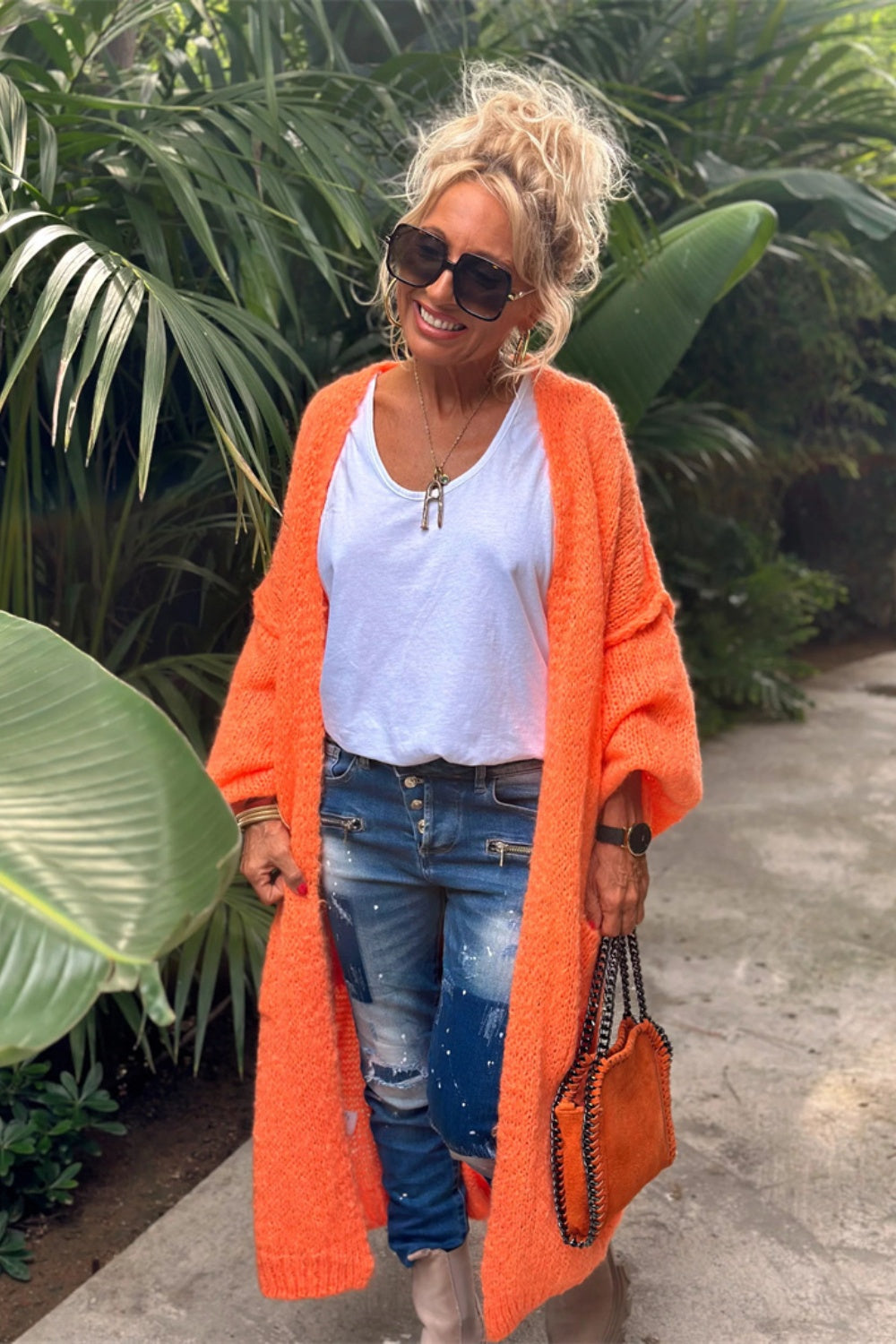 Lovely – Oversized Knitted Long Cardigan