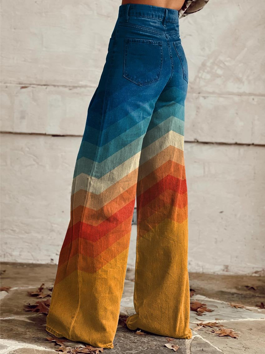 Léa - Retro Zigzag Trousers