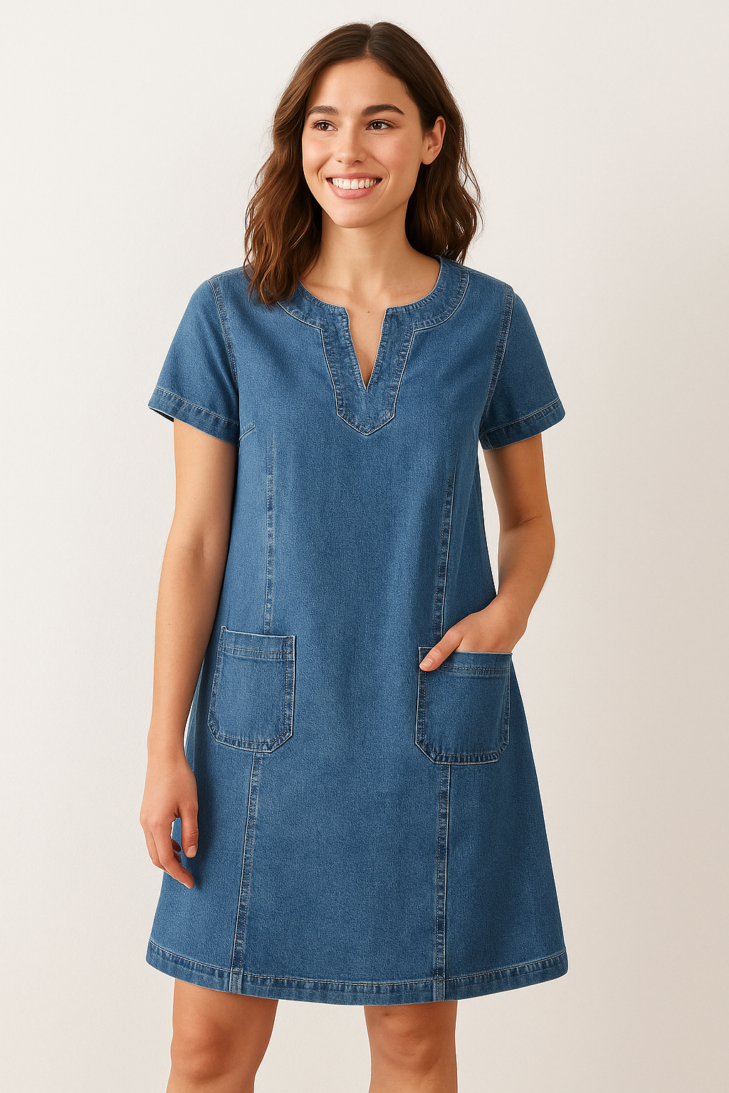 Sofia – Soft Denim Dress