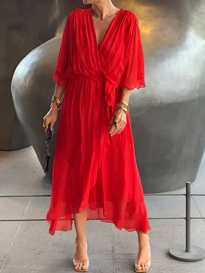 Monica – Dress with V-Neck